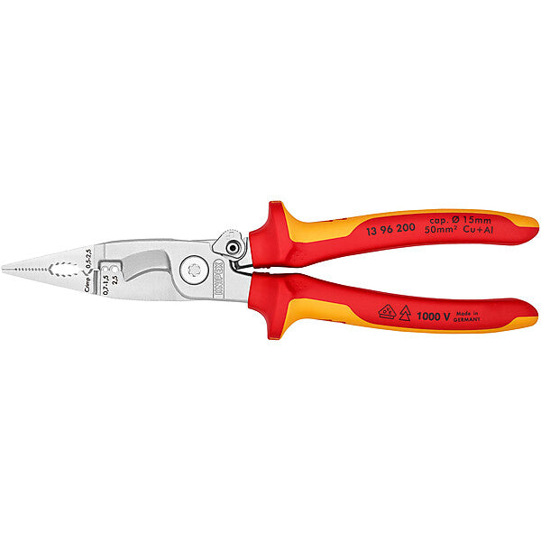 KNIPEX Elektro-Installationszange 200mm 13 96 200